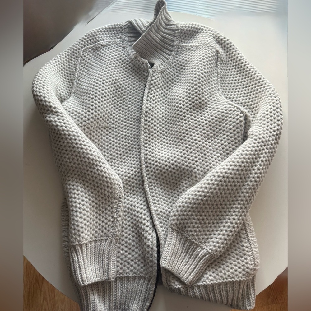 Seaward & Stearn London Full Zip Chunky Knit Sweater for Peter Elliott Size M
